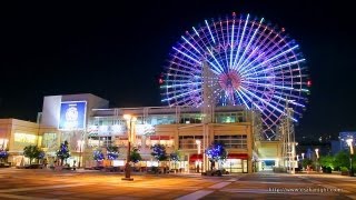 大阪港 天保山ハーバービレッジamp大観覧車 夜景 Osaka Port Tenpozan Night Japan [upl. by Pliske]