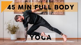 45 Minute Advanced Full Body Strength amp Control Yoga Flow [upl. by Akcinahs775]