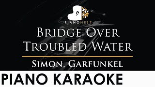 Simon Garfunkel  Bridge Over Troubled Water  Piano Karaoke Instrumental So Hyang Cover Lyrics [upl. by Onimixam262]