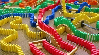 30 Minutes of DOMINOES FALLING  Most Satisfying ASMR Compilation [upl. by Yoo]