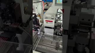 Fully Automatic Double Ends Wire Terminal Pressing Crimping Machine automobile factory machine [upl. by Haidebez]