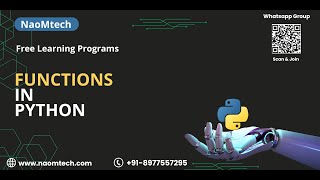 17 Python Tutorial for Beginners  Functions  Introduction  Default  Parameterized [upl. by Poree]