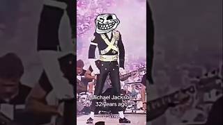 Jackson 32 years ago☠️ shorts meme mickeljackson [upl. by Nalyorf]