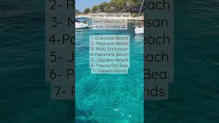 Hvar Best Beaches hvar bestbeaches croatia [upl. by Eeralav926]