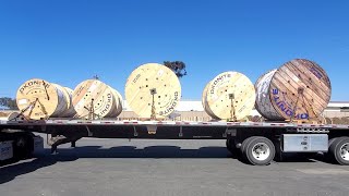 Load 56 Cable reels Santa Maria CA  Waynesboro MS AN OWNER OPERATORS ADVENTURE [upl. by Virgy]