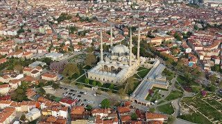 Selimiye Cami Görüntüleri  Selimiye Mosque in 4K  Edirne Drone [upl. by Wilonah]