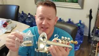 4300 Schilke P54 Compared to 1200 Sizzle Andre Baroque Piccolo Trumpet trumpet [upl. by Garrick]