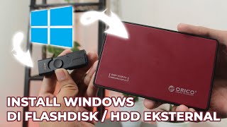 CARA MENGGUNAKAN WINTOUSB INSTALL WINDOWS DI FLASHDISK ATAU HDD EKSTERNAL  KINGSHARING 8 [upl. by Elpmet]