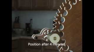 Wooden Gear Clock Remontoir Rewinder [upl. by Denney]