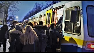 Citybahn Rush Hour und Wintermärchen [upl. by Gnok]