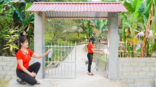 Install Sturdy Iron Gate Doors  Build New Gate To Replace Old Bamboo Gate  My Bushcraft  Nhất [upl. by Ocker]