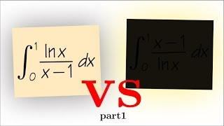 integral of lnxx1 from 0 to 1 integration with power series [upl. by Hildy]