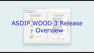 ASDIP WOOD 3 Release  Overview [upl. by Radferd612]