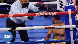 SUPER SLOW MO OF Navarrete Hitting Uppercut for a Knockdown  Navarrete Returns Sat ESPN [upl. by Giffie]