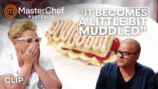 The Mille Feuille Collapses  MasterChef Australia  MasterChef World [upl. by Bowman]