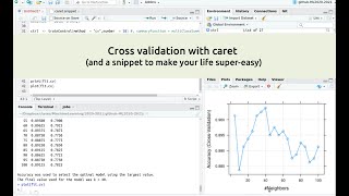 Cross validation in R with the caret library [upl. by Regina]