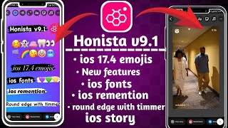 NEW Honista v91 Update 🔥Honista iPhone story settings  New features Honista iOS 174 Emojis Fonts [upl. by Fuhrman]