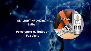 quotSEALIGHT H7 Driving Bulbs Review Super Brightness amp Mini Size 24000LM 6500K Cool White [upl. by Ellennaj813]