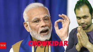 PM Narendra Modi  Mein Bhi Chowkidar song  Cover by Dharm vikas [upl. by Ardnuaek203]