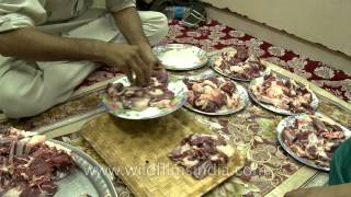 Goat meat mutton distribution at Bakr Eid [upl. by Samled22]