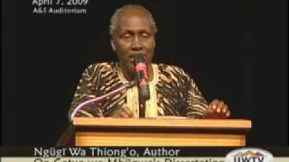 Ngugi wa Thiongo  On Gatua wa Mbugwas Dissertation [upl. by Amato813]