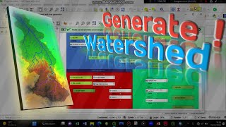 QGIS Délimitation AUTOMATIQUE du bassin versant et du Réseau hydrographique model builder [upl. by Petronia]