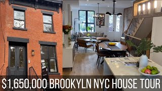 Brooklyn NYC Home Tour A Look Inside a 1650000 Bed Stuy Townhouse [upl. by Nahguav]