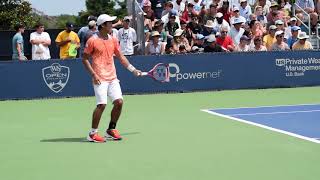 Yoshihito Nishioka vs Daniil Medvedev Cincinnati Open 2018 Ground View tennis match [upl. by Nilra686]