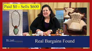 Real Bargains Found by Trash  Vintage Jewelry Waterford Crystal Furniture Silver by Dr Lori [upl. by Kristof]