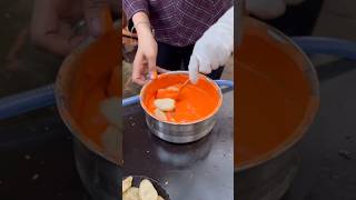 ⚡⚡ Fried Momos Making Process⚡⚡ shorts telugufoodie esangathulu streetfood foodie omelette [upl. by Laubin]