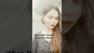 When Diljit Dosanjh lyrics hit different 🤩 music Diljitdosanjh [upl. by Pyszka]