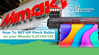 How to set up pinch roller on your Mimaki CJV150160 [upl. by Sairtemed]