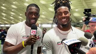 KoolAid McKinstry Terrion Arnold Pro Day Interview  Alabama Football [upl. by Nanreh]