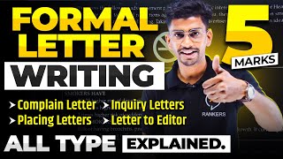 Formal letter Explained  How to write formal letter  Class 10 Writing section [upl. by Einiffit598]