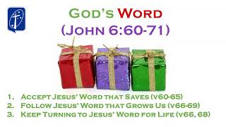 Gods Gifts Gods Word John 66071 [upl. by Atsyrhc]