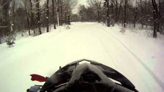 Snowmobiling Old Forge NY Part 2 [upl. by Mario616]