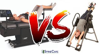 Inversion Table vs Spinal Decompression Therapy [upl. by Shevlo624]