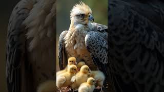 A gigantic bird defending ist young with wings wildbird nature foryou birdslover shorts [upl. by Dimitri890]