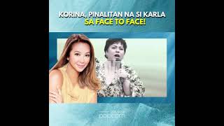 KORINA SANCHEZ PAPALTAN SI KARLA ESTRADA SA FACE TO FACE [upl. by Hasheem]