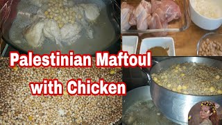 Palestinian Maftoul With ChickenArabic Recipe [upl. by Knowlton275]