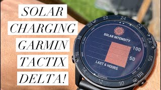 Can You Solar Charge the Garmin Tactix Delta Solar [upl. by Landa]