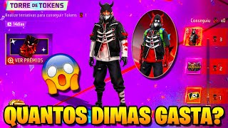 NOVO TORRE DE TOKENS DE 3 PEGANDO A NOVA SKIN DO FREE FIRE TORRE DE TOKENS FF [upl. by Elsy]