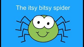 Itsy Bitsy Spider  Singalong Song for Kids Instrumental with lyrics [upl. by Xylon]