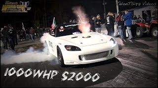 Fire Spitting 1000whp 8sec F22 S2000  Evans Tuning [upl. by Yartnoed]