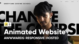 Design an Animated Website and Stand Out in College 😎 FrontEnd Minor Project 2023 [upl. by Sharos292]