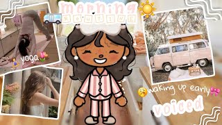 ☀️Late summer morning routine💐 🚐vanlife ep 2  voiced Toca rp  aesthetic [upl. by Retsub]