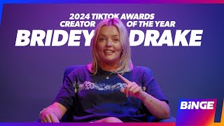 Pyjama entrepreneur turned content queen Bridey Drake  TikTok Awards Nominees  BINGE [upl. by Lindblad]