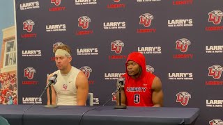 Liberty TE Bentley Hanshaw on the teams outlook after losing to Kennesaw State [upl. by Malek]