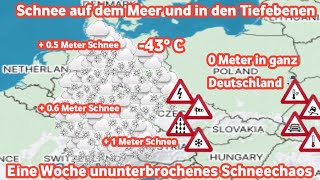 Letzte Warnung für alle Der Schneesturm kommt Schnee wird alle Regionen Deutschlands erobern☃️❄️ [upl. by Mcevoy]