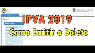 IPVA 2019 CE  Como consultar e emitir o boleto Simples e Fácil [upl. by Bannister]